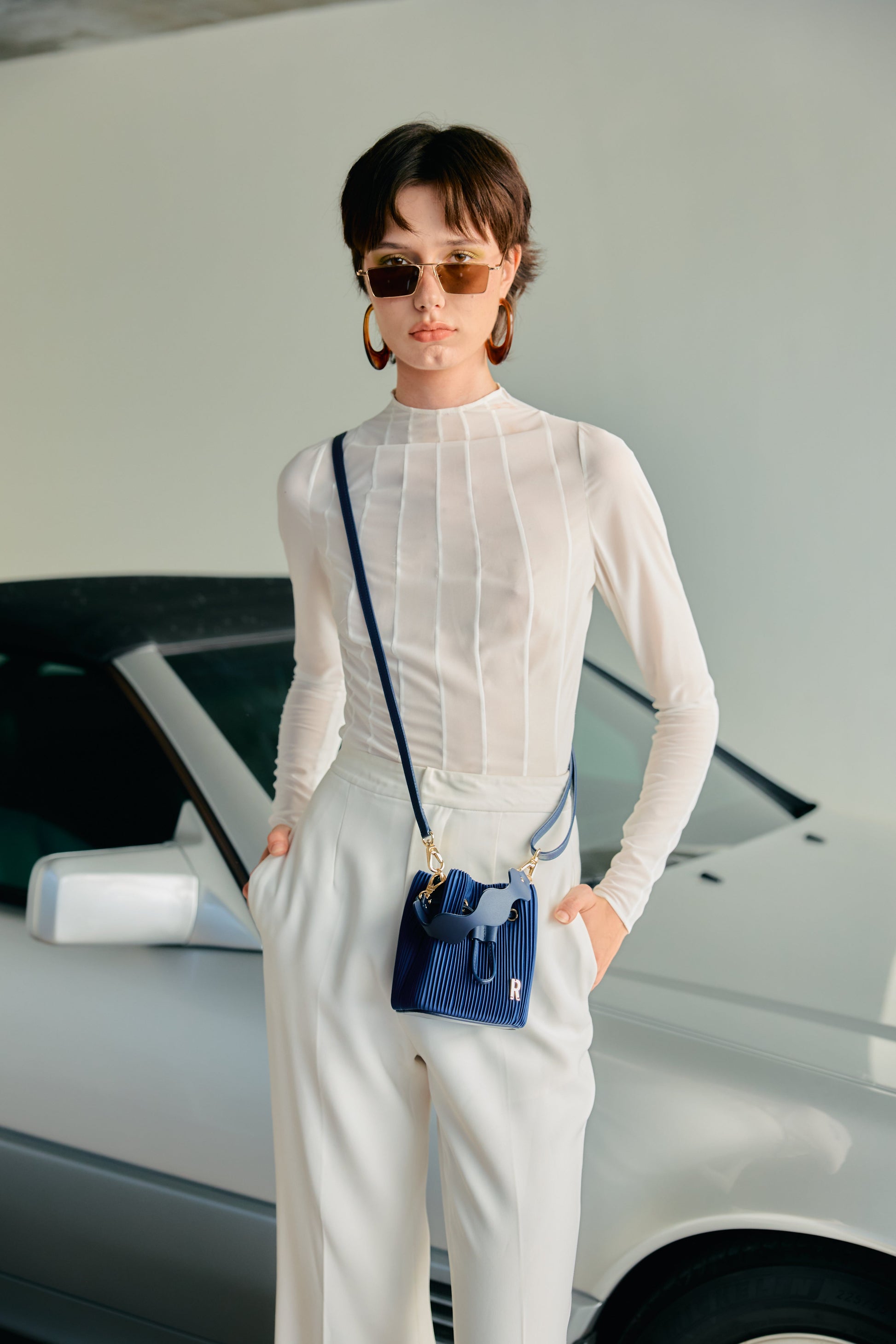 Bucket Micro Blue Ink